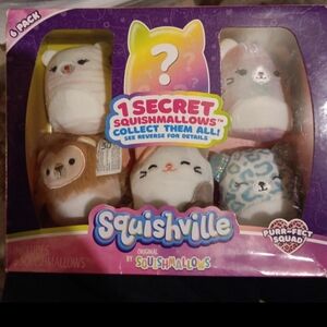 Squishmallow squishville 6 pack purrfect squad